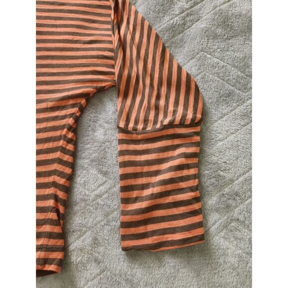 BCBG Maxazria Dolamn Long Sleeve Striped Knit Cropped Top Size Small - Picture 8 of 11